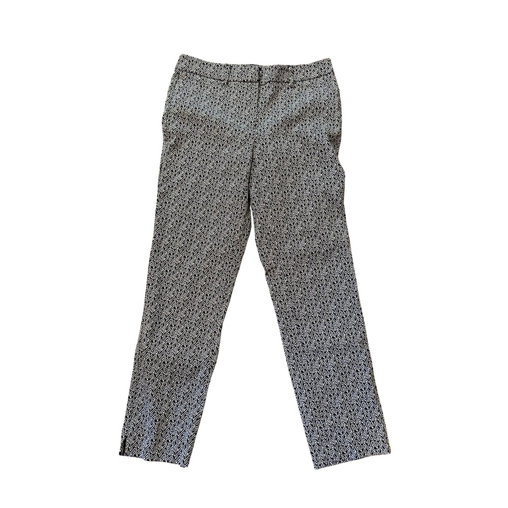 White House Black Market‎ Slim Ankle Pants Size 2 – Black & White Herringbone